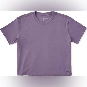 Life is Good Solid Short Sleeve Crusher Boxy Tee